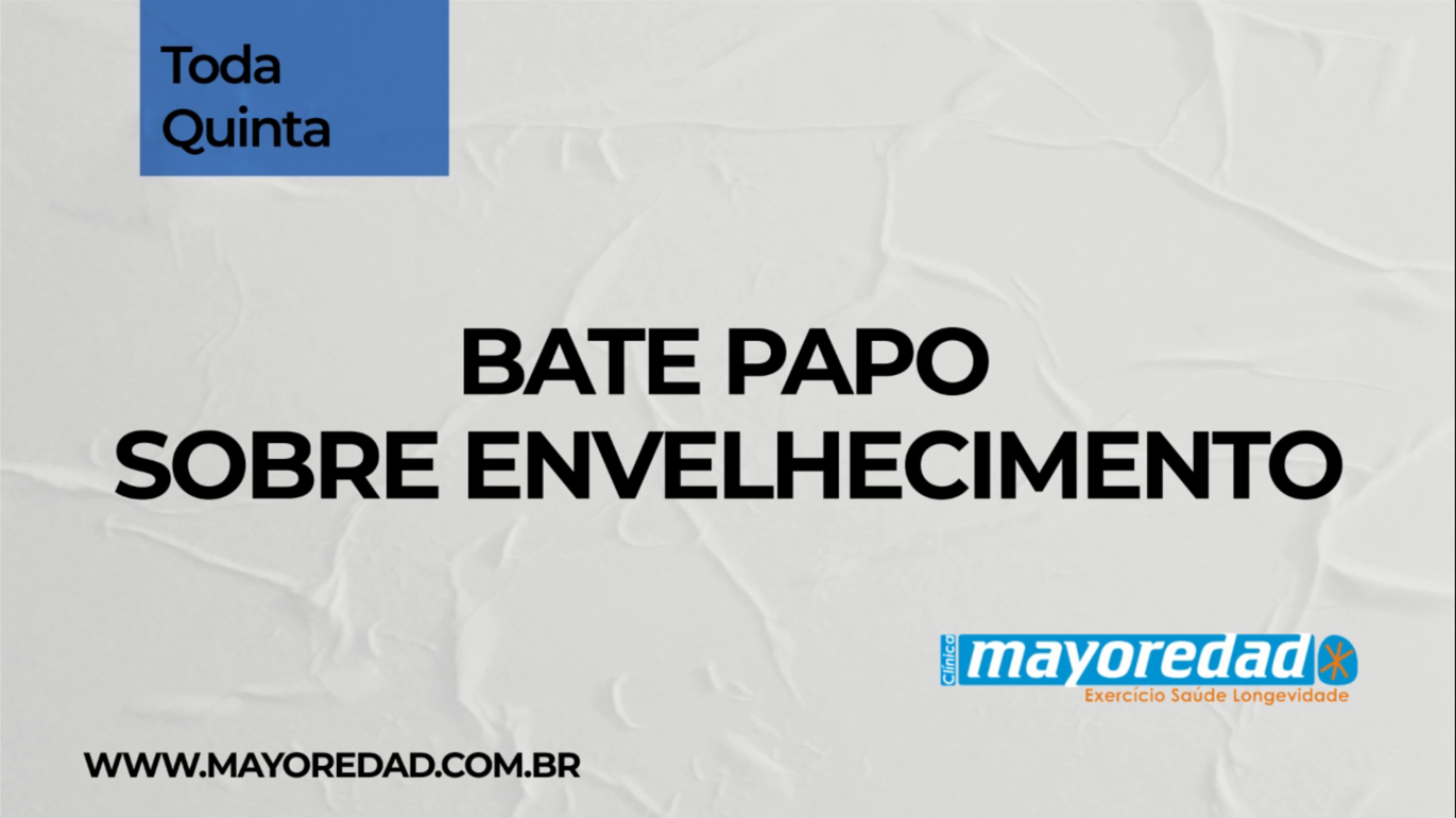 Bate papo sobre envelhecimento - Programa 01
